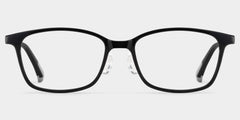 Finne Rectangle Black Frame Eyeglasses for Teens