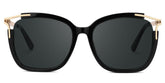 Spring hinges Sidibe Sunglasses, Sidibe Black Sunglasses -Zeelool