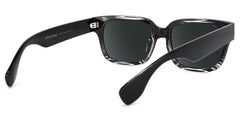 Colin Rectangle Black Chunky Frame Sunglasses for Men