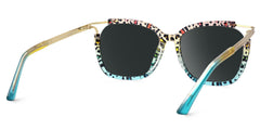 Spring hinges Sidibe Sunglasses, Sidibe Blue leopard Sunglasses -Zeelool