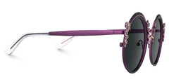 Nelida Designer Sunglasses in Round Purple Frame