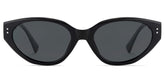 Raine Cat-eye Black Polarized Sunglasses