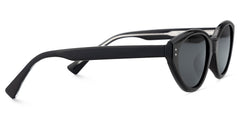 Raine Cat-eye Black Polarized Sunglasses
