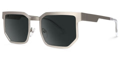 Barber Geometric Silver Sunglasses Frames