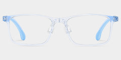 Sunny Rectangle Blue Frame Eyeglasses for Tween