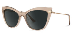 Indira Cat Eye Champagne Sunglasses | Zeelool Glasses