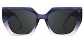 Geometric Sileidy Purple-Pink Sunglasses deals -Zeelool Glasses