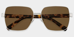 Sahara brown Frame Polarized Sunglasses with square Style Online | ZEELOOL