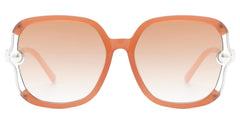 Square Orange Sunglasses Frames