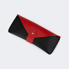 Simple Stylish Black-Red Leather Box