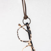 Sunglasses Strap Eyeglass Cord in Leopard Black