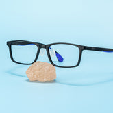 Sunny Rectangle Black Frame Eyeglasses for Tween