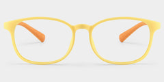 Kids Rectangle Yellow Orange Amaker Frame Glasses | Zeelool