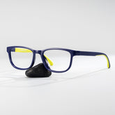 Robin Rectangle Black Yellow Frame Eyeglasses for Pre-tweens