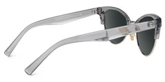 Charlene Browline Gray Sunglasses and Cateye Frames
