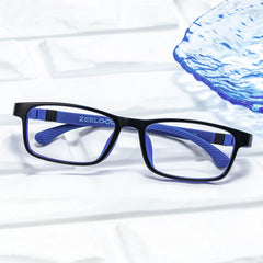 Arddin Rectangle Blue Frame Eyeglasses for Tweens