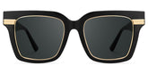 Taylor Square Black Color Frame Sunglasses for females | Zeelool