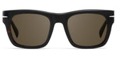 Renzo Rectangle Polarized Sunglasses in Acetate Material