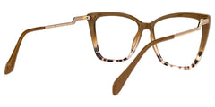 Awilda Cat-eye Brown Glasses and Thin Frame