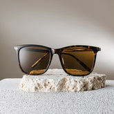 Malika Tortoise Frame Polarized Sunglasses with square Style Online | ZEELOOL