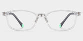 Luca Rectangle Crystal Gray Frame Eyeglasses for Pre-tweens