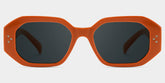 Soleil orange Frame Polarized Sunglasses with rectangle Style Online | ZEELOOL