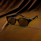 Serene Black Crystal Cat eye Polarized Sunglasses Online | Zeelool