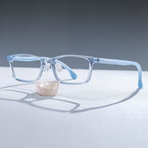 Sunny Rectangle Blue Frame Eyeglasses for Tween