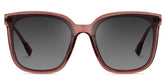 Tammie - Square Red Frame Sunglasses