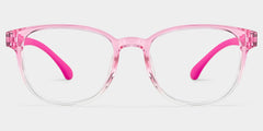 Dale Round Pink Frame Eyeglasses for Pre-tweens
