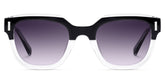 Nia Black Crystal Square Sunglasses Online | Zeelool