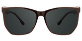 Geometric Libby Coffee Sunglasses deals -Zeelool Glasses