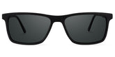 Daniel Rectangle Black Sunglasses | Zeelool Glasses