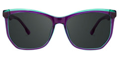Geometric Libby Purple Sunglasses deals -Zeelool Glasses