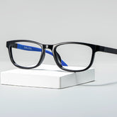 Robin Rectangle Black Blue Frame Eyeglasses for Pre-tweens