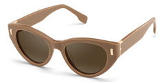 Azura Brown Cat Eye Polarized Sunglasses Online | Zeelool