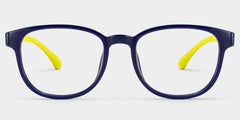 Dale Round Black Yellow Frame Eyeglasses for Pre-tweens