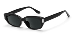 Riviera Black Geometric Sunglasses in TR90 Material
