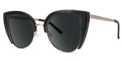 Brewer Cateye Black Frame Sunglasses | Zeelool Optical