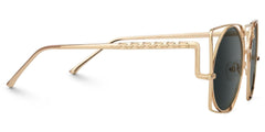 Ybarra Geometric Gold Sunglasses | Zeelool Glasses