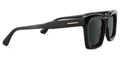 Solana Rectangle Black Polarized Sunglasses
