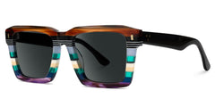 Kenish Designer Sunglasses in Square Multicolor Frame