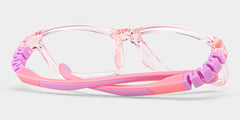 Clay Rectangle Pink Frame Eyeglasses for Teens