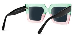 Brandon Square Green-Pink Sunglasses | Zeelool Glasses