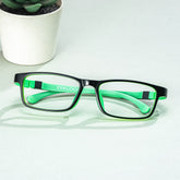 Arddin Rectangle Green Frame Eyeglasses for Tweens