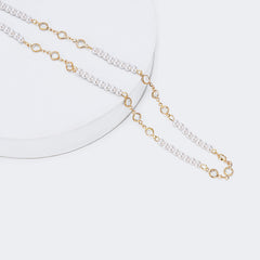 Fashion Eyeglasses Crystal Diamond Pearl Eyeglasses Chains Accessories on Zeelool