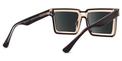 Cyberpunk Style Milian Brown-Black Frame Sunglasses