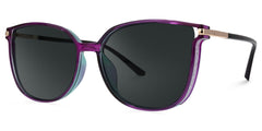 Rodz Square Purple Frame Sunglasses | Zeelool