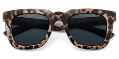Clea Rectangle Tortoise Frame Sunglasses