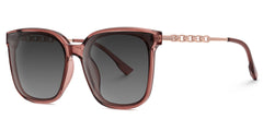 Tammie - Square Red Frame Sunglasses